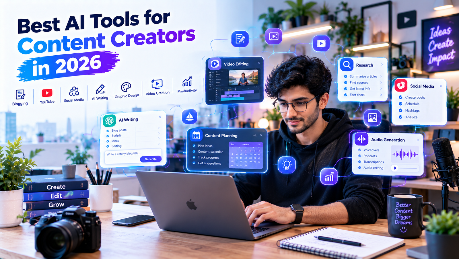 Best AI Tools for Content Creators in 2026